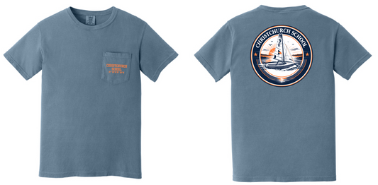 Comfort Colors® Heavyweight Ring Spun Pocket Tee Coordinates available in Blue Jean and Ivory